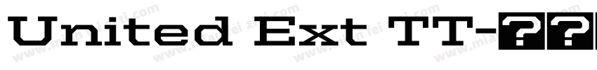 United Ext TT字体转换